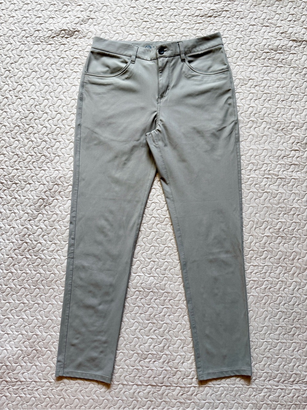 Vuori Men’s Gray Performance Stretch 5-Pocket Pants Straight Leg Size 32x30